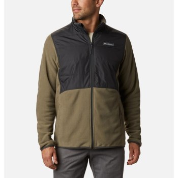 Columbia Basin Butte Fleece Full Zip, Chamarras Grises Verdes Para Hombre | 940231-JQT